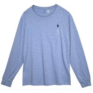 NWT POLO RALPH LAUREN LONG SLEEVE BLUE PREMIUM 100% COTTON CLASSIC SPORTY MEDIUM